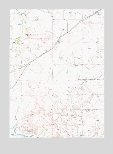 Shawnee, WY USGS Topographic Map