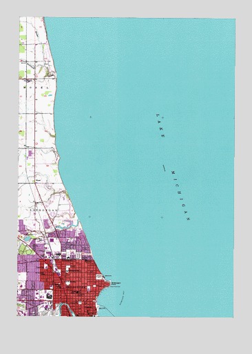 Sheboygan North, WI USGS Topographic Map