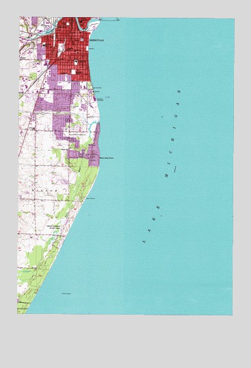 Sheboygan South, WI USGS Topographic Map
