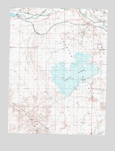 Sheckler Reservoir, NV USGS Topographic Map