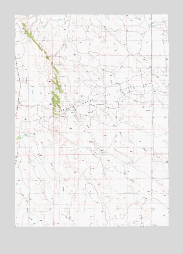 Sheep Canyon Creek West, WY USGS Topographic Map