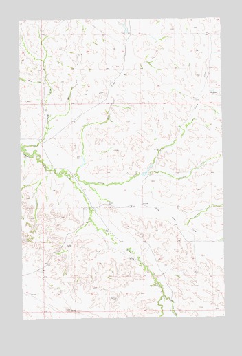 Sheep Creek, ND USGS Topographic Map