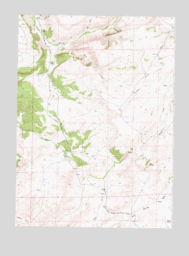 Sheep Creek, WY USGS Topographic Map