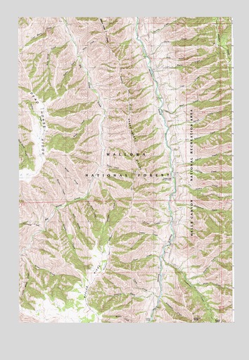 Sheep Creek Divide, OR USGS Topographic Map