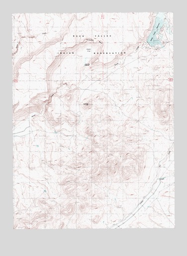 Sheep Creek Reservoir, NV USGS Topographic Map