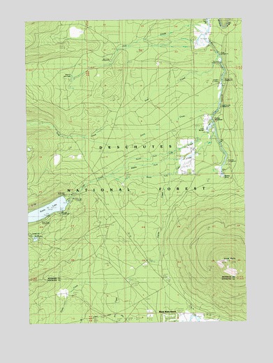 Black Butte, OR USGS Topographic Map