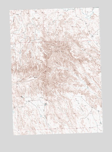 Sheep Mountain, WY USGS Topographic Map