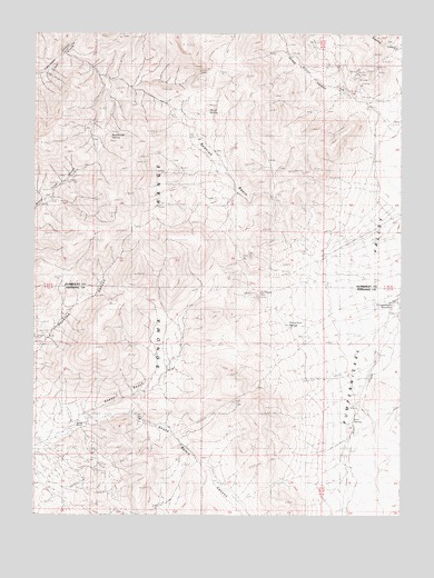 Sheep Ranch Canyon, NV USGS Topographic Map