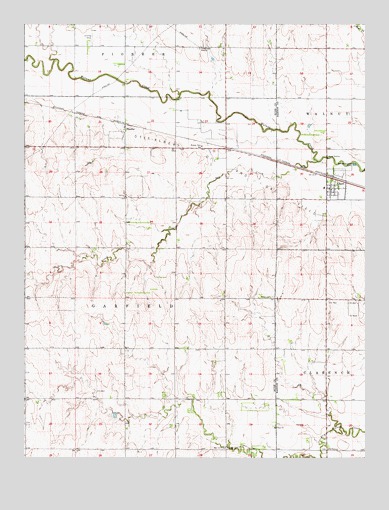 Albert, KS USGS Topographic Map