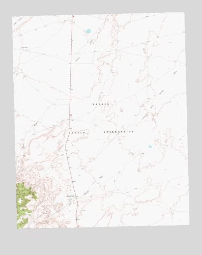 Sheep Springs, NM USGS Topographic Map