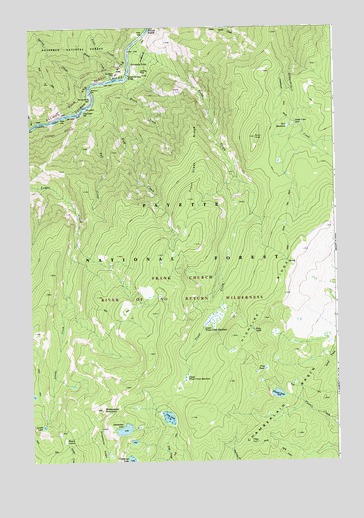 Sheepeater Mountain, ID USGS Topographic Map