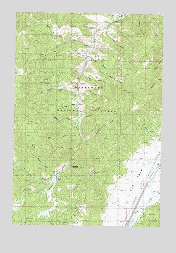 Sheepshead Mountain, MT USGS Topographic Map