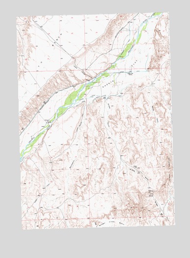Sheets Flat, WY USGS Topographic Map