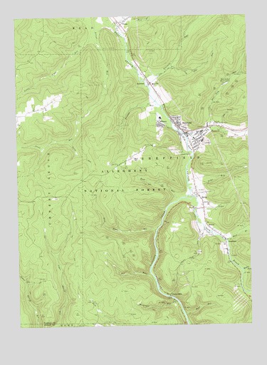Sheffield, PA USGS Topographic Map