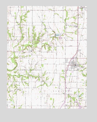 Shelburn, IN USGS Topographic Map