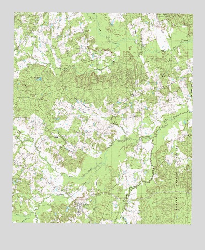 Shelbyville, TX USGS Topographic Map