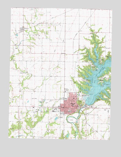 Shelbyville, IL USGS Topographic Map