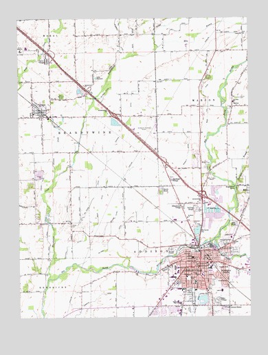 Shelbyville, IN USGS Topographic Map
