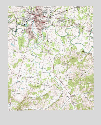 Shelbyville, TN USGS Topographic Map