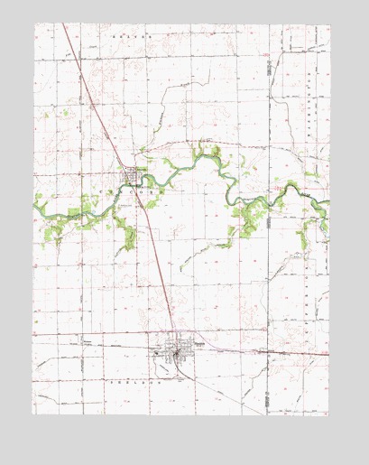 Sheldon, IL USGS Topographic Map