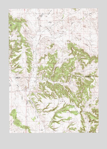 Sheldon Creek, WY USGS Topographic Map
