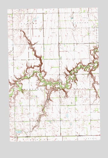 Sheldon NW, ND USGS Topographic Map