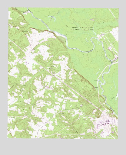 Shell Bluff Landing, GA USGS Topographic Map