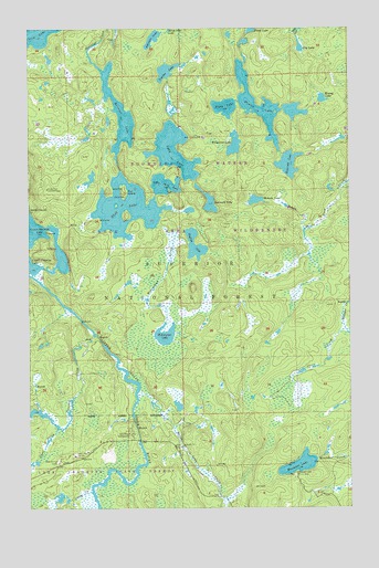 Shell Lake, MN USGS Topographic Map