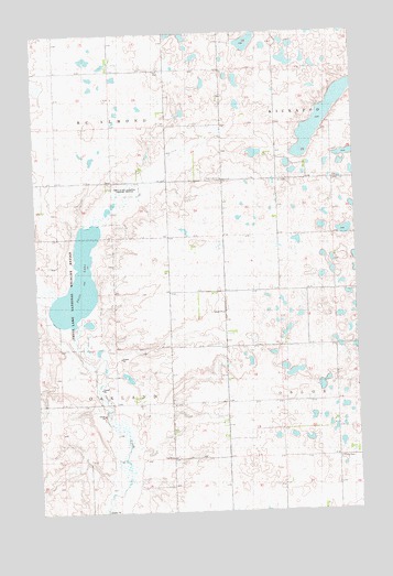 Shell Lake, ND USGS Topographic Map