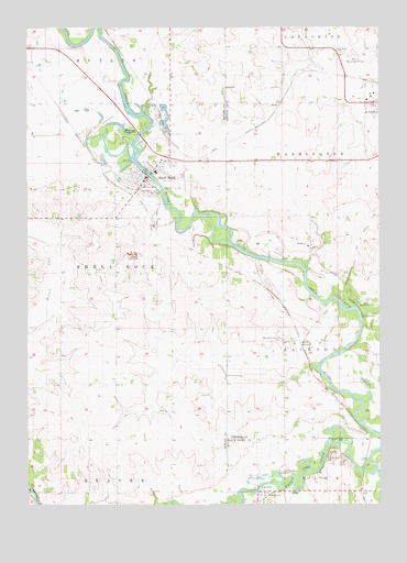 Shell Rock, IA USGS Topographic Map