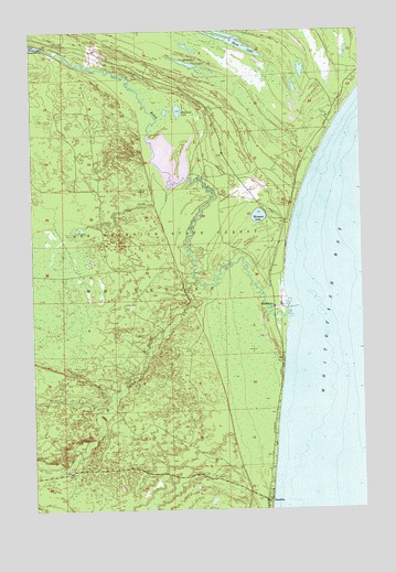 Shelldrake, MI USGS Topographic Map