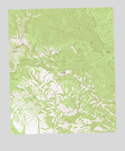 Shelley Peak, NM USGS Topographic Map