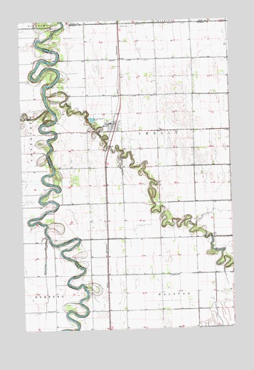 Shelly, MN USGS Topographic Map