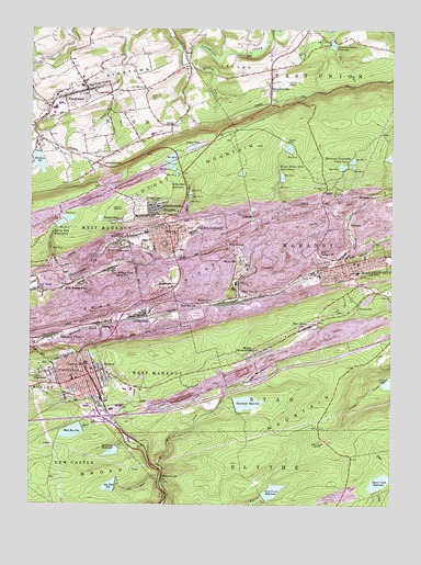 Shenandoah, PA USGS Topographic Map