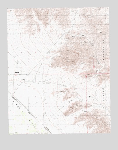 Shenandoah Peak, NV USGS Topographic Map