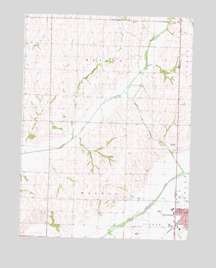 Shenandoah West, IA USGS Topographic Map