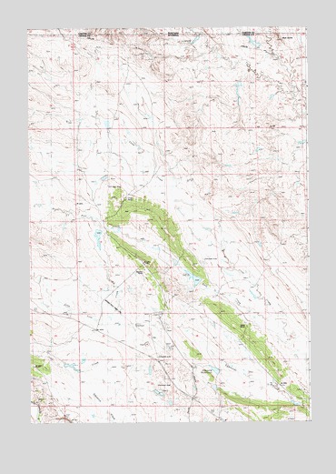 Shepard Reservoir, WY USGS Topographic Map