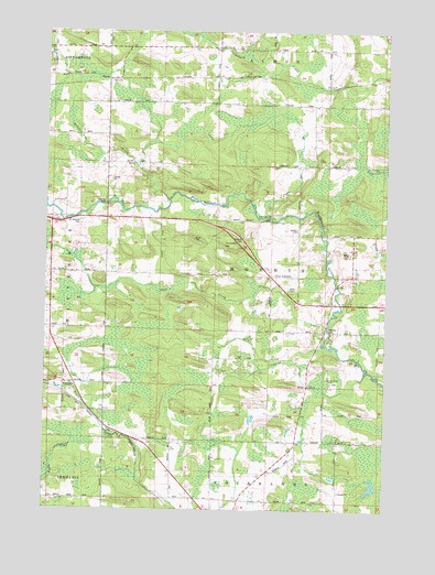 Shepley, WI USGS Topographic Map