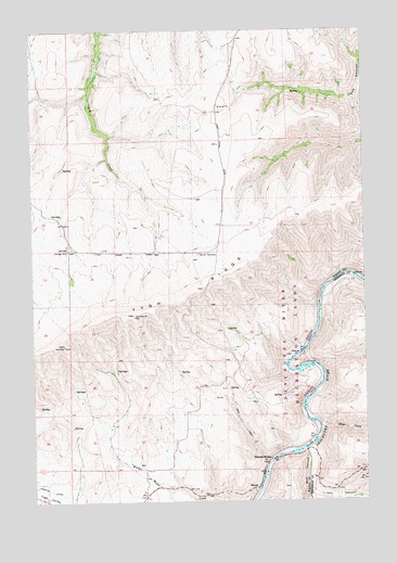 Sherars Bridge, OR USGS Topographic Map