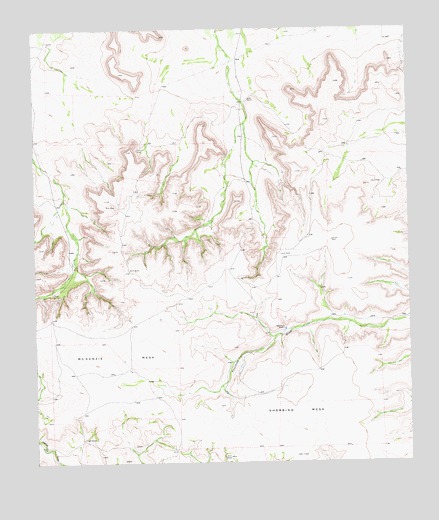Sherbino Mesa, TX USGS Topographic Map