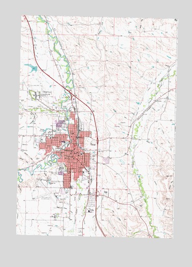 Sheridan, WY USGS Topographic Map