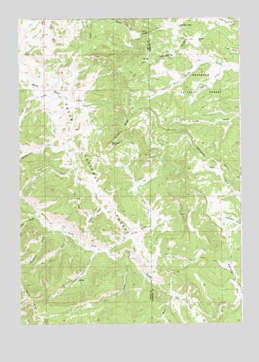 Sheridan Pass, WY USGS Topographic Map
