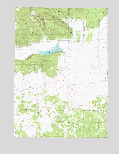 Sheridan Reservoir, ID USGS Topographic Map
