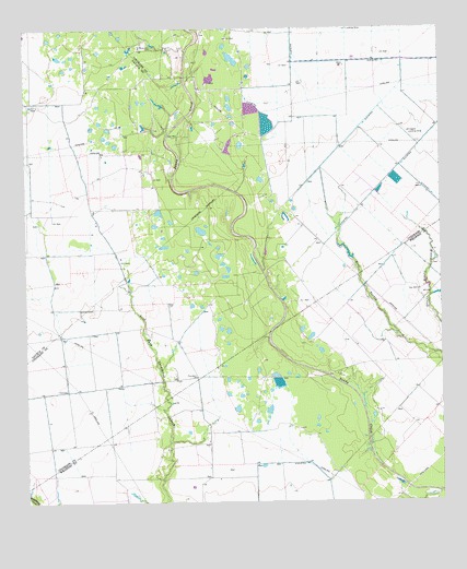 Sheridan SE, TX USGS Topographic Map