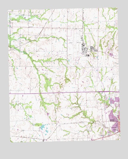Sherman NW, TX USGS Topographic Map