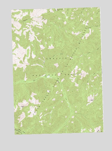 Sherman Peak, ID USGS Topographic Map