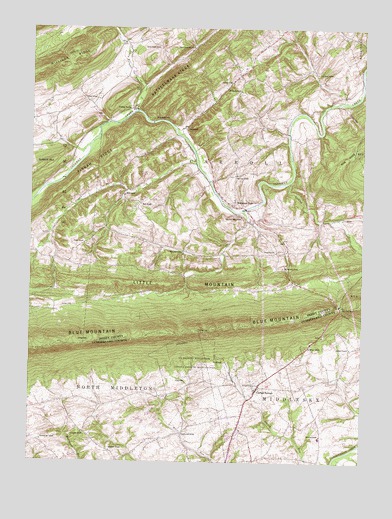 Shermans Dale, PA USGS Topographic Map