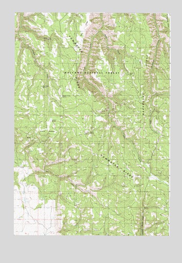 Sherod Meadows, OR USGS Topographic Map