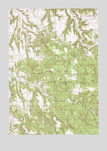 Sherrard Hill, WY USGS Topographic Map