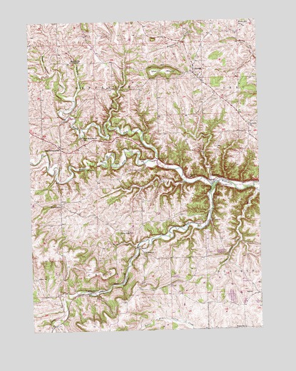 Sherrill, IA USGS Topographic Map